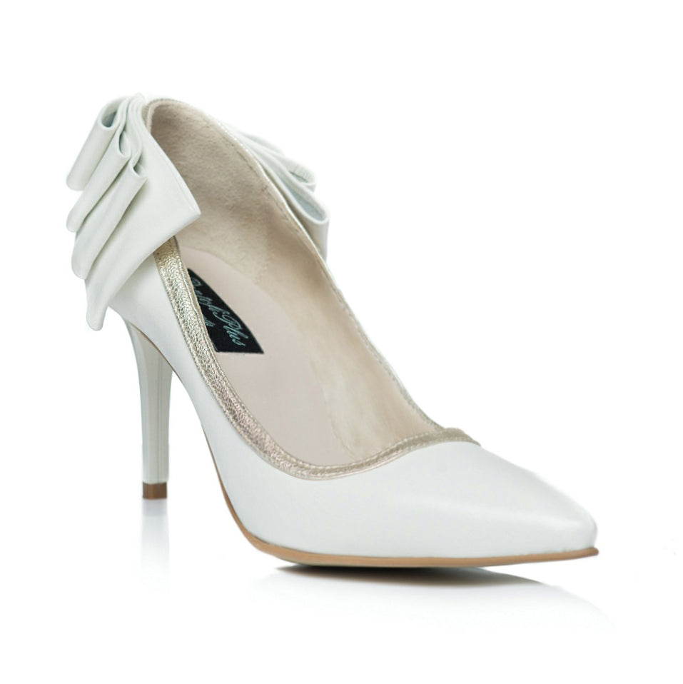 Pantofi Stiletto Funda Spate Ivory C3  - orice culoare