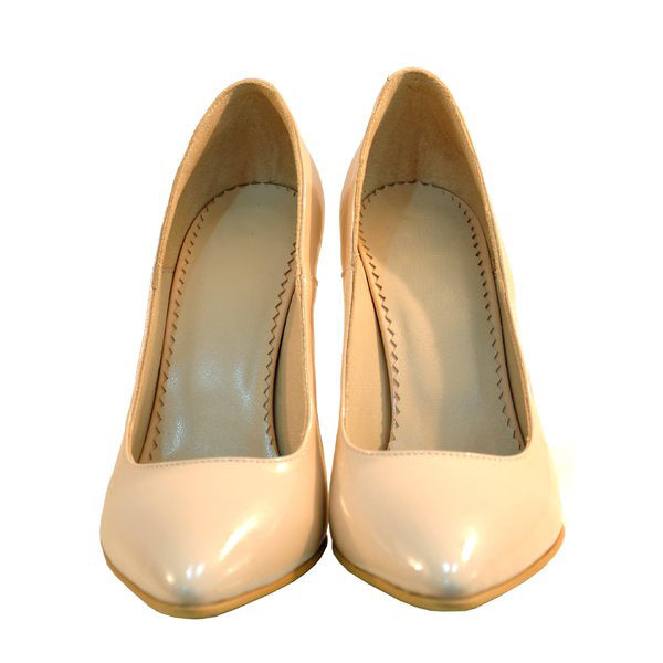 Pantofi stiletto Diva piele lacuita nude - orice culoare