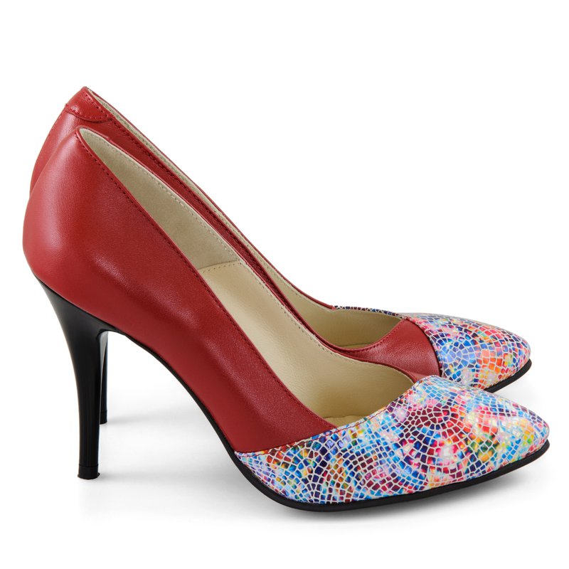 Pantofi Piele Stiletto Patrice Rosu D35 - orice culoare
