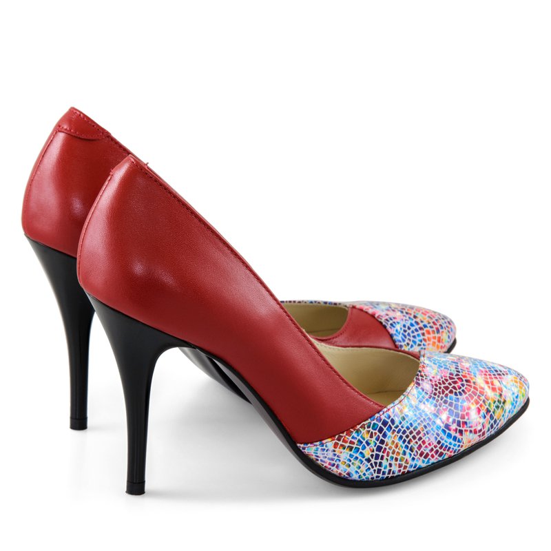 Pantofi Piele Stiletto Patrice Rosu D35 - orice culoare