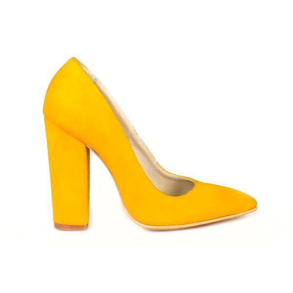 Pantofi Piele Stiletto M3 Galben- orice culoare