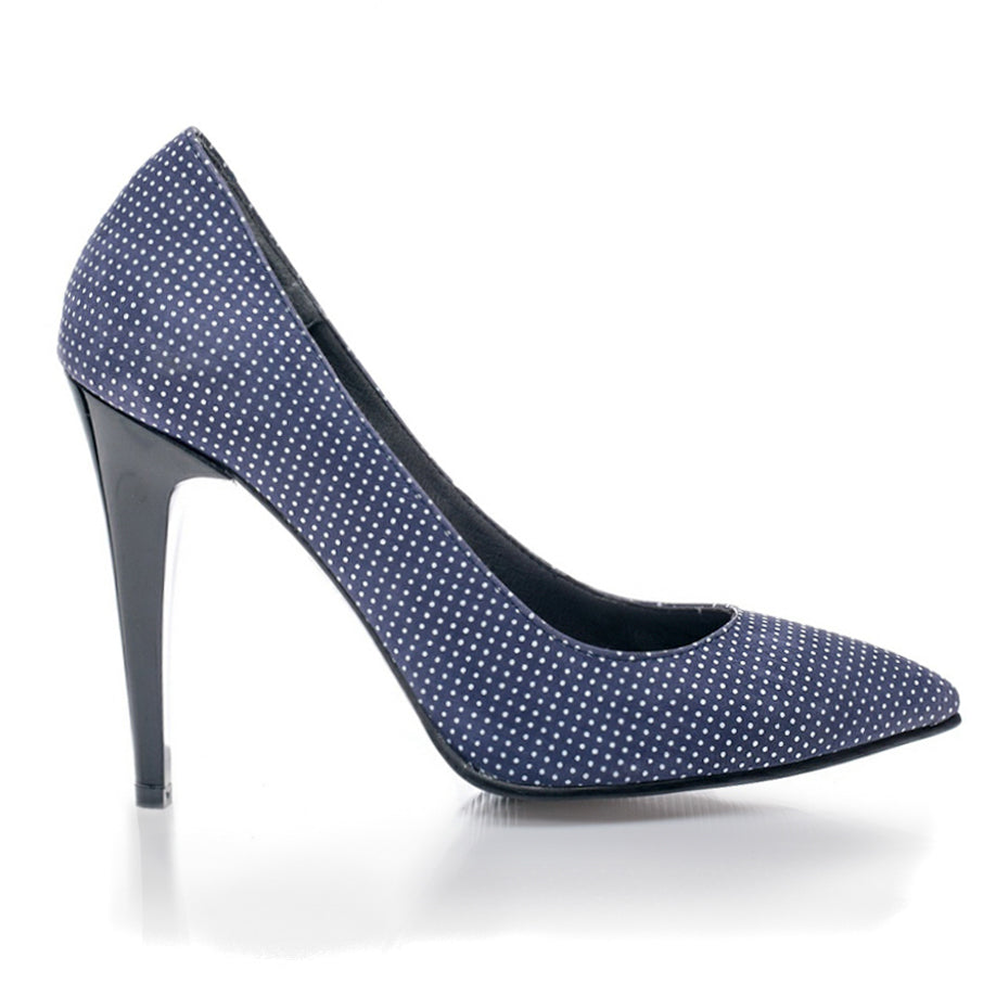 Pantofi Stiletto Bleumarin Buline V10 - orice culoare