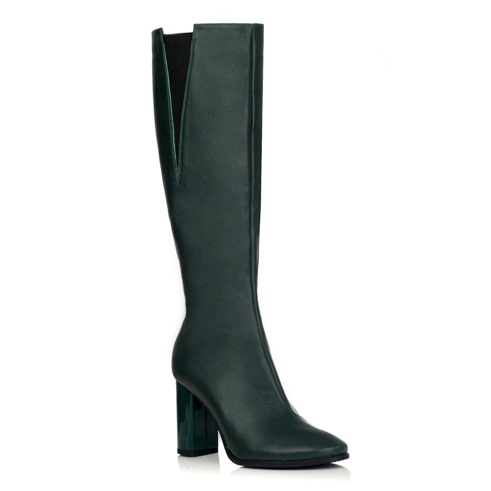 Cizme Piele Verde Charlie C8 - orice culoare