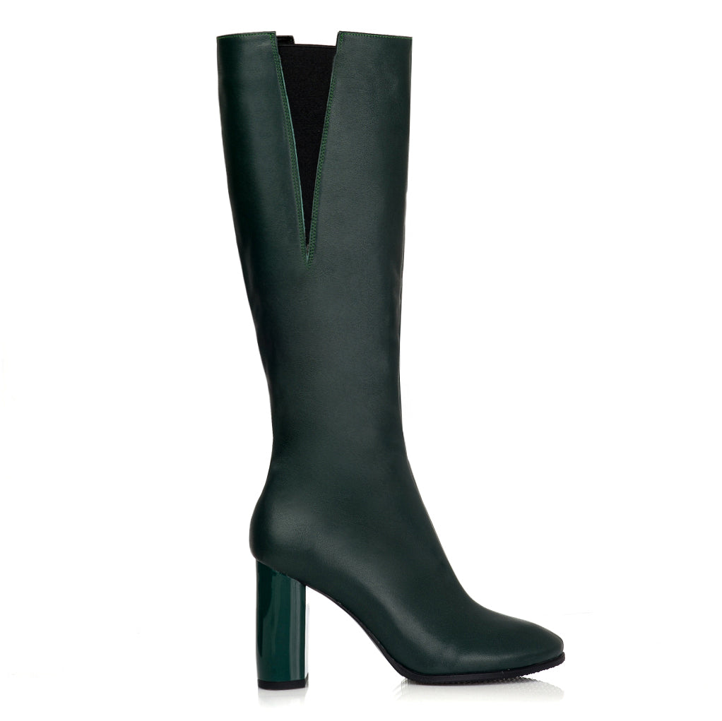 Cizme Piele Verde Charlie C8 - orice culoare