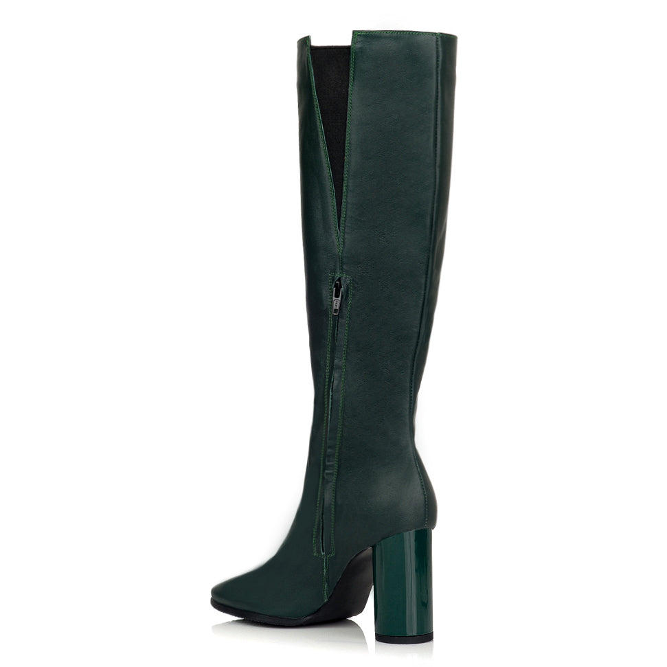 Cizme Piele Verde Charlie C8 - orice culoare