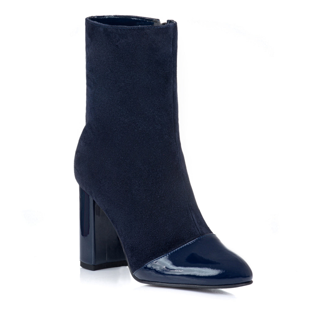 Botine Dama Piele Bleumarin Glen V30 - orice culoare