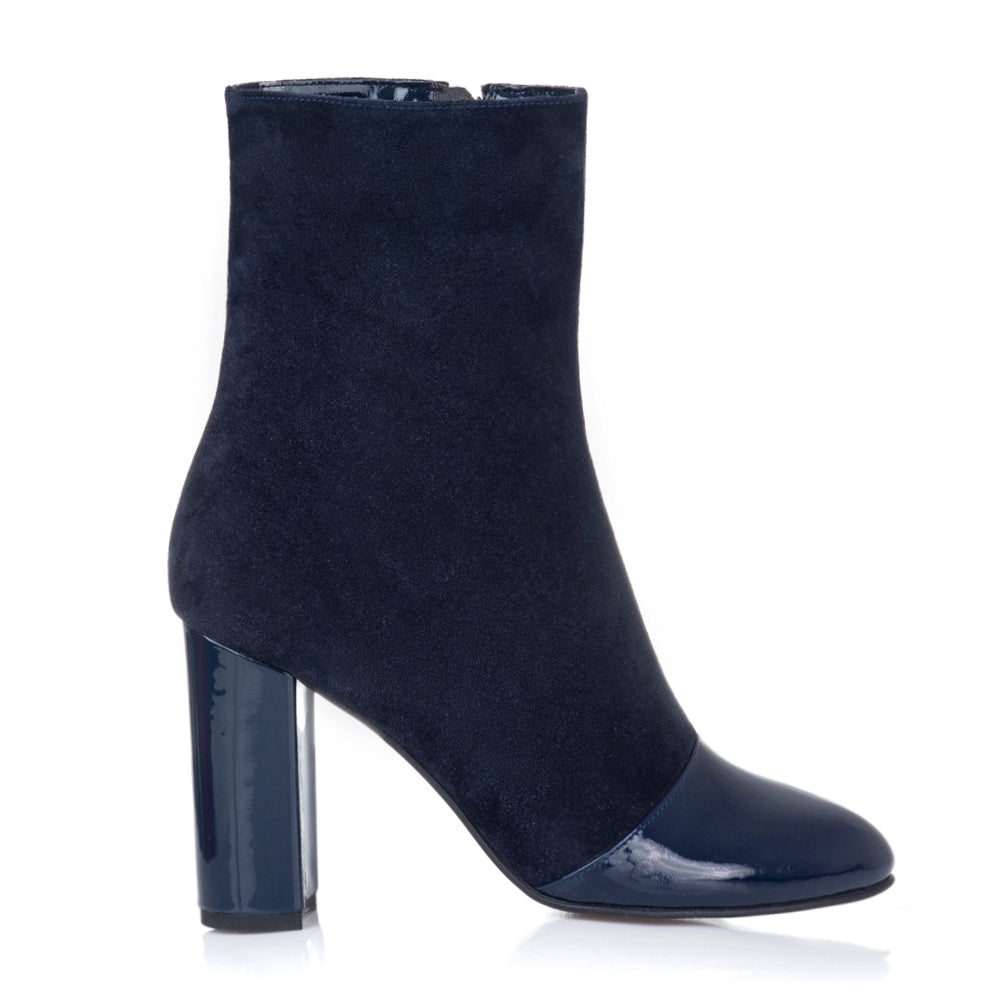 Botine Dama Piele Bleumarin Glen V30 - orice culoare