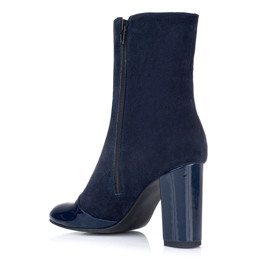 Botine Dama Piele Bleumarin Glen V30 - orice culoare