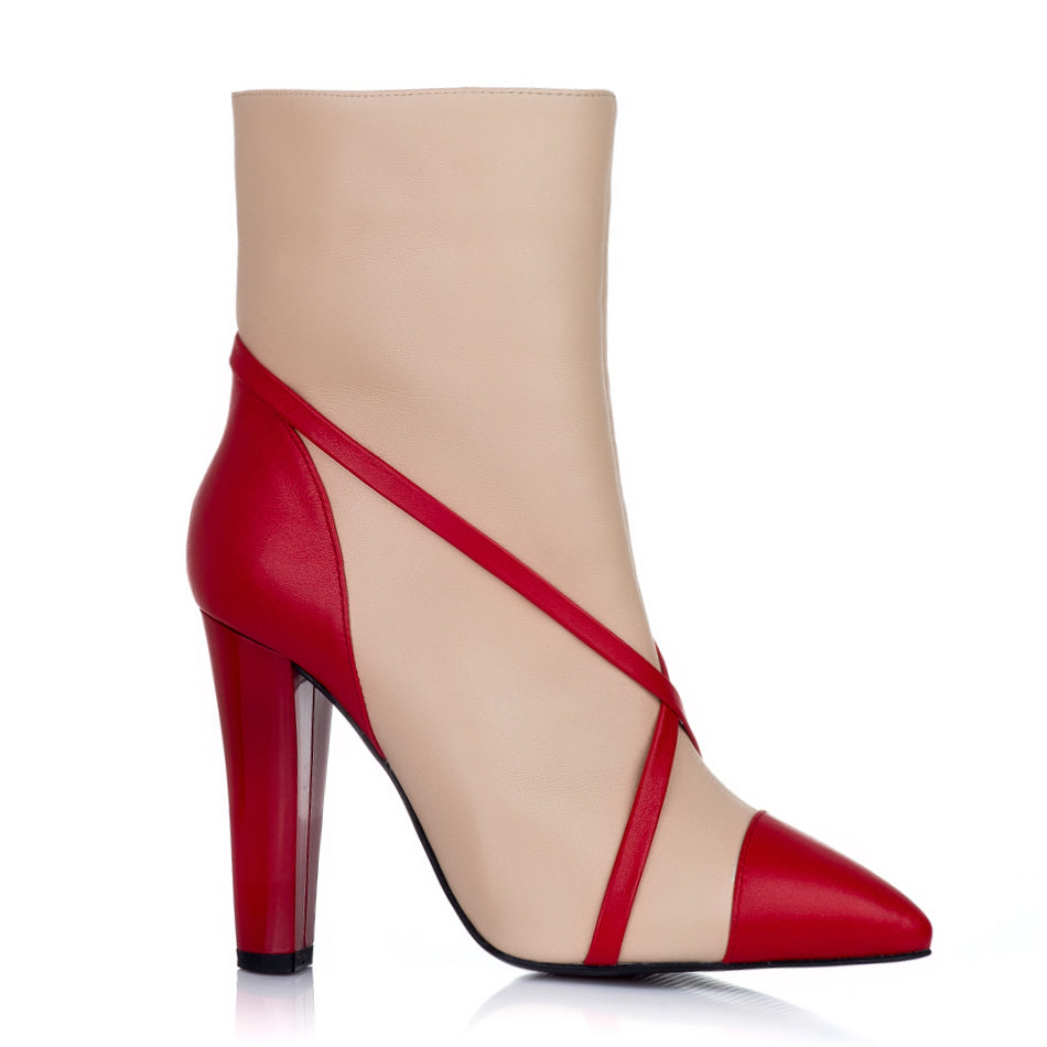 Botine Dama Piele Sweet Red L1 - orice culoare