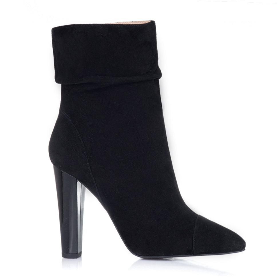 Botine Dama Piele Intoarsa Negru L2 - orice culoare