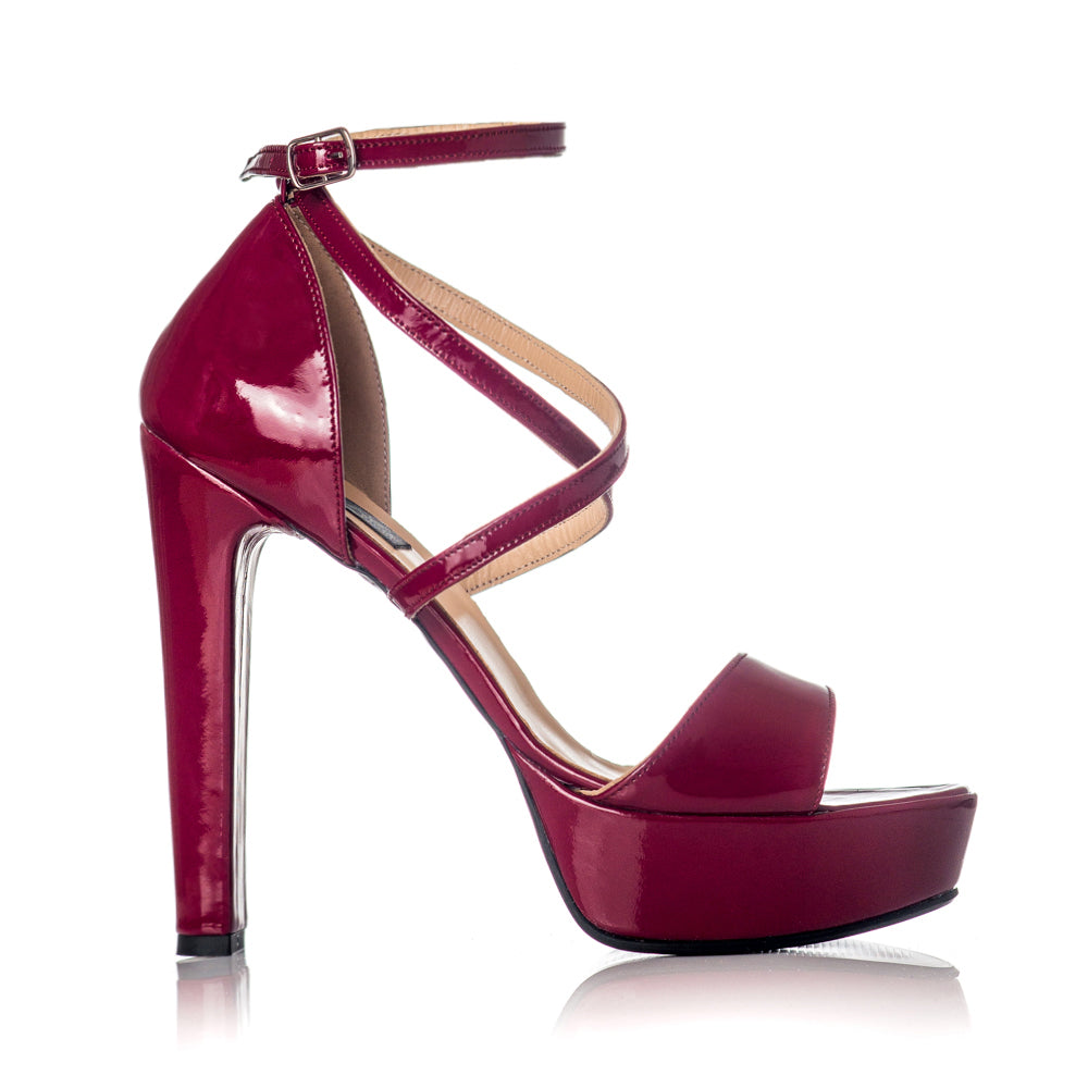 Sandale Dama Piele Clara Bordo C7 - orice culoare