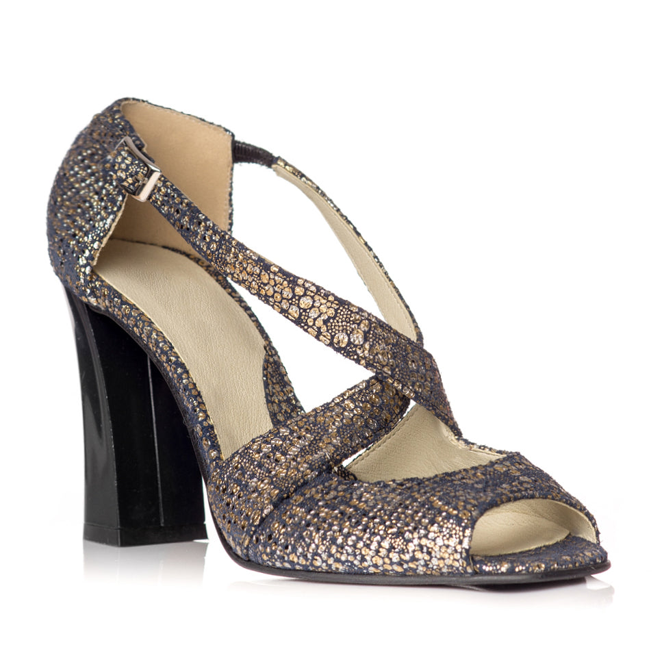 Sandale dama piele model Moni Auriu - Orice culoare