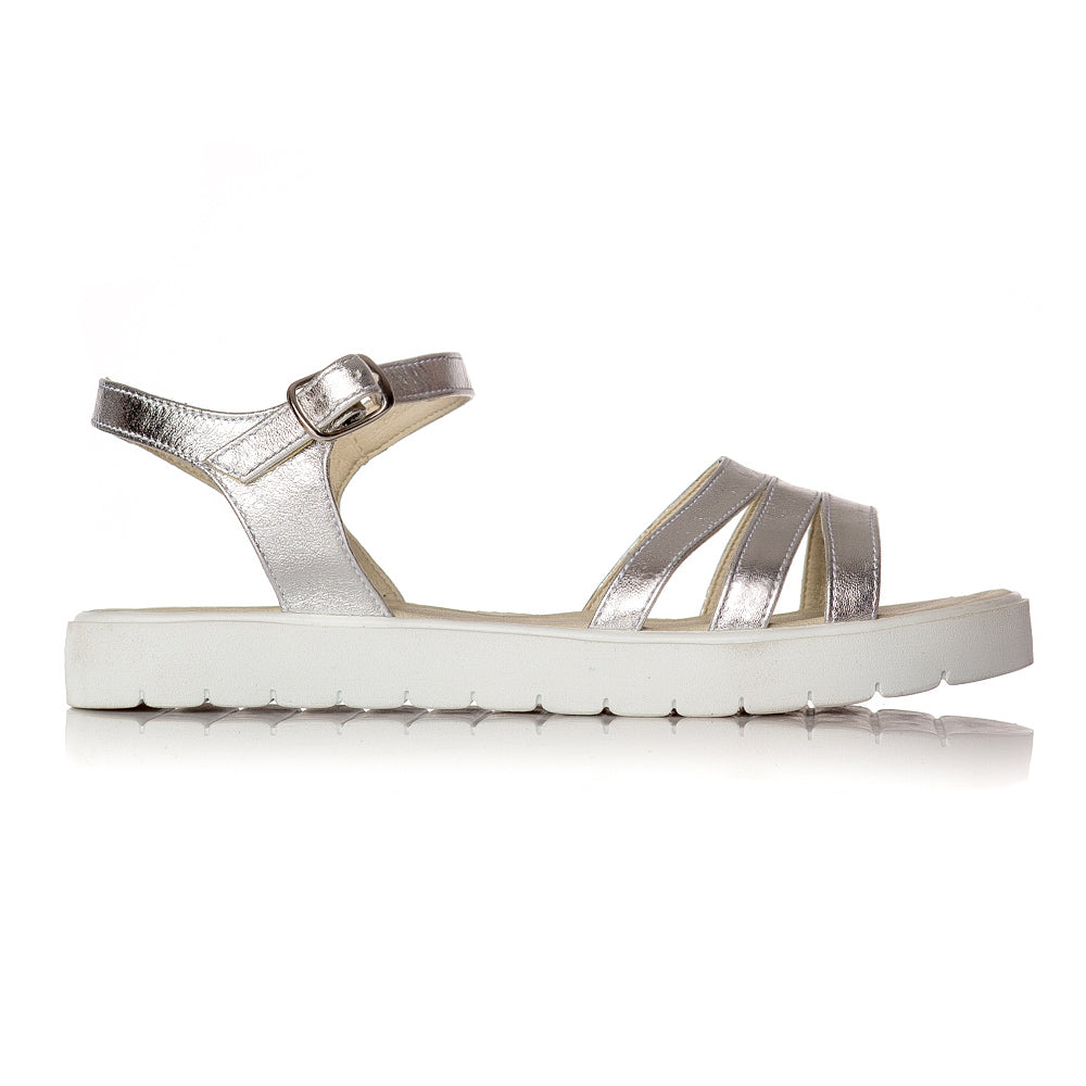 Sandale dama piele argintiu Clarice V1 - orice culoare