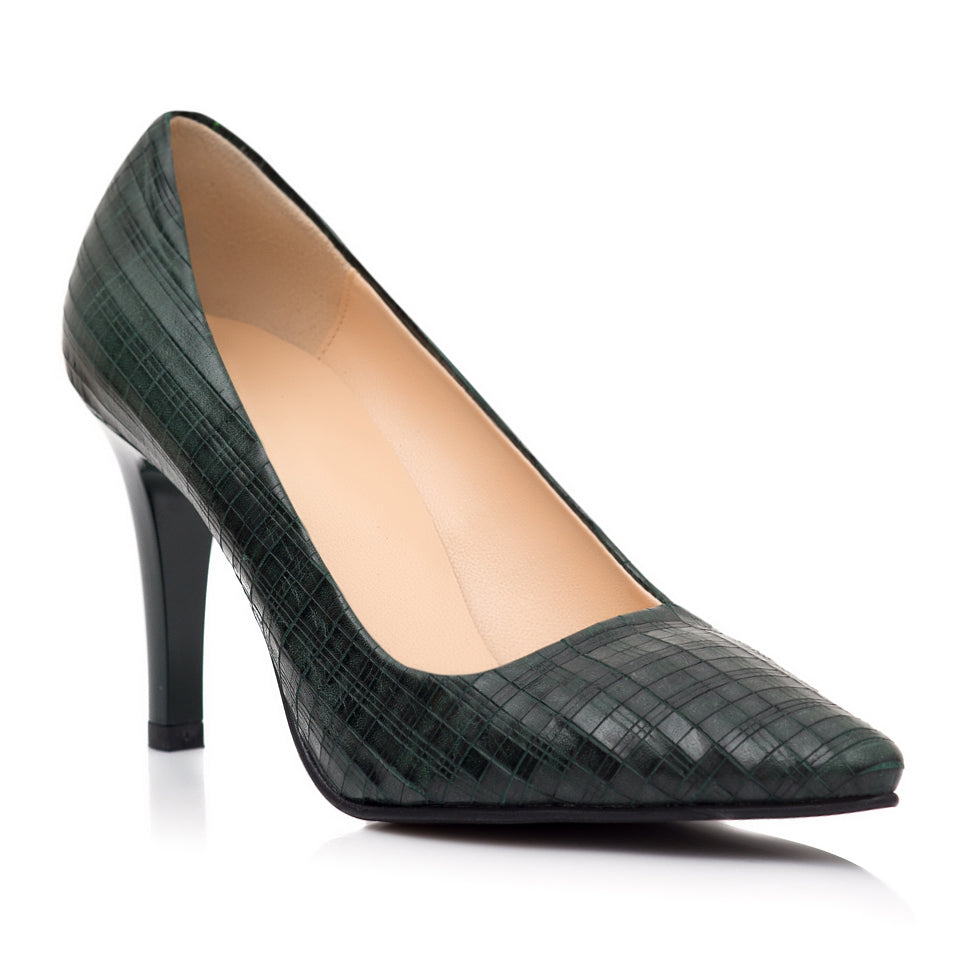 Pantofi Stiletto Piele Bleumarin Presaj C41- orice culoare