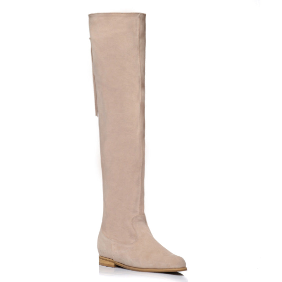 Cizme Casual peste genunchi piele naturala intoarsa,orice culoare