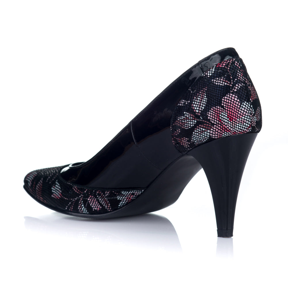 Pantofi Stiletto Piele Color Toc Mic V32 - orice culoare