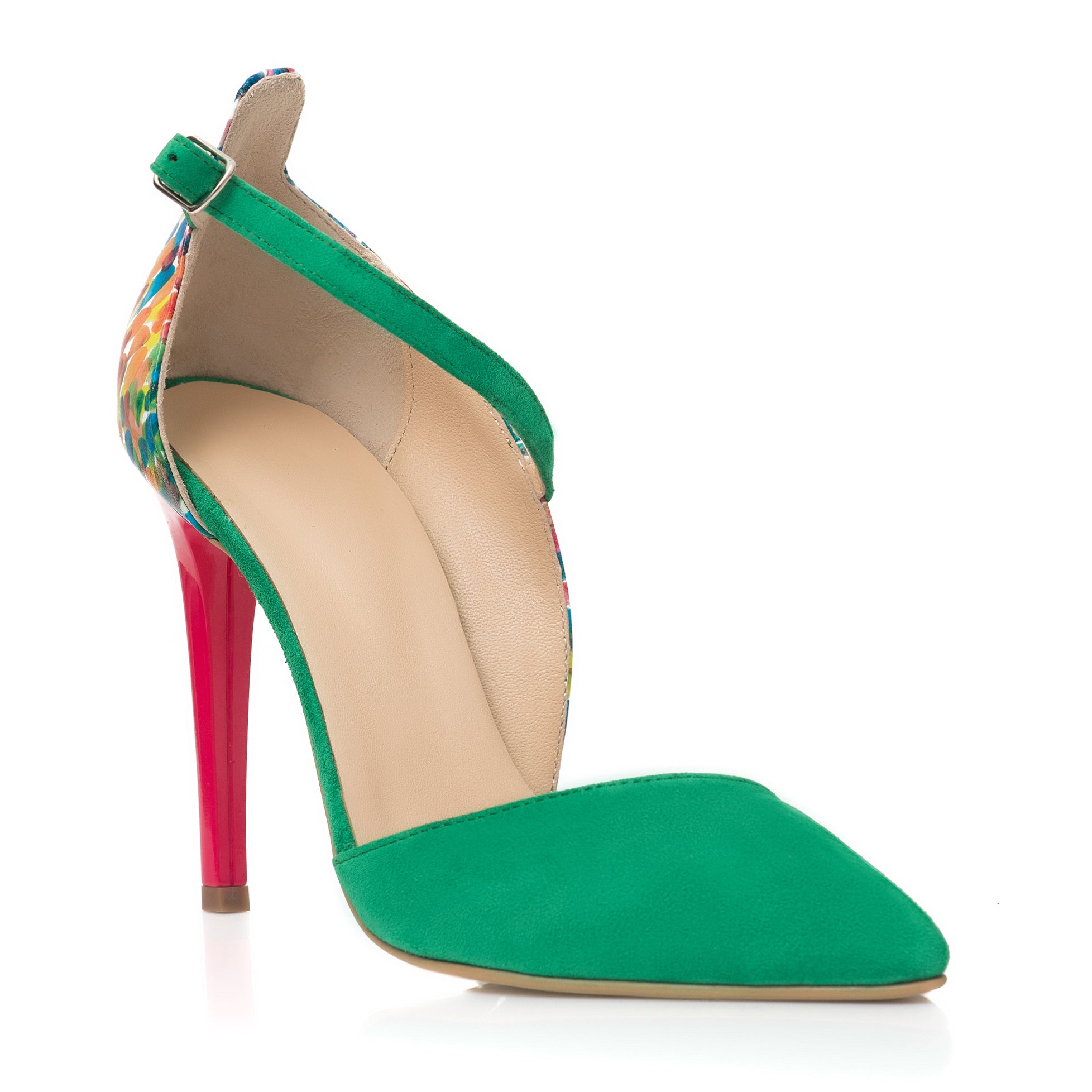 Pantofi Stiletto Verde Clara C14  - orice culoare