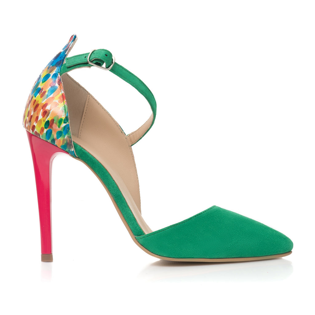 Pantofi Stiletto Verde Clara C14  - orice culoare