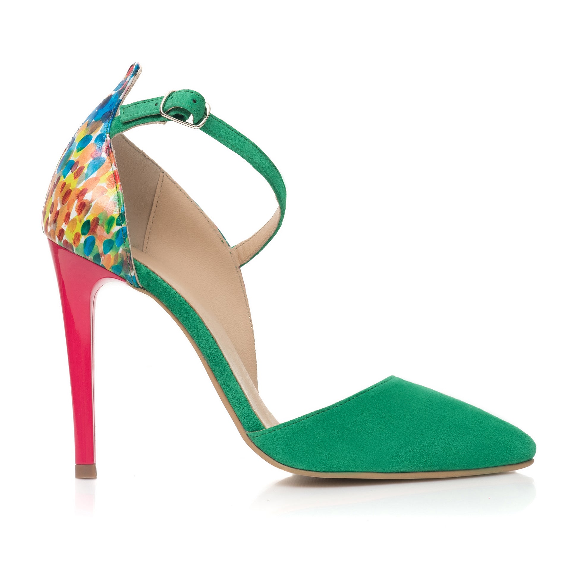 Pantofi Stiletto Verde Clara C14  - orice culoare